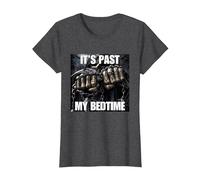 It's Past My Bedtime Funny Cringe Hard Skeleton Meme T-Shirt, Women, Dark Heather Grey, 3X-Large