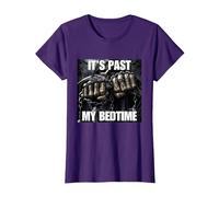 It's Past My Bedtime Funny Cringe Hard Skeleton Meme T-Shirt, Women, Purple, 3X-Large