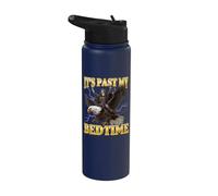 It's Past My Bedtime Funny Hard Skeleton Meme Stainless Steel Insulated Water Bottle
