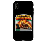 It's Past My Bedtime Funny Skeleton Flames Burnout Meme Fun Case for iPhone XS Max