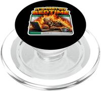 It's Past My Bedtime Funny Skeleton Flames Burnout Meme Fun PopSockets PopGrip for MagSafe