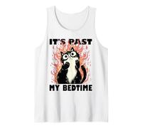 It's Past My Bedtime | Funny Sleepy Cat Meme Ironic Tank Top