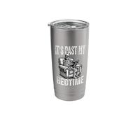 It's Past My Bedtime Skeleton Reading A Book Bookworm Reader Stainless Steel Insulated Tumbler