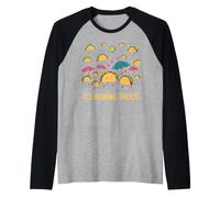 It's Raining Tacos Lovers Kids Girls Boys Funny Taco Raglan Baseball Tee