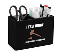 It's S Judge You Wouldn't Understand Leather Pen Pot 2 Sections Pencil Holder Office Desktop Organizer Makeup Storage