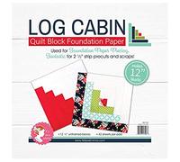 It's Sew Emma Quilt Block Foundation Paper 12 in. Log Cabin
