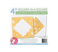 It's Sew Emma Quilt Block Foundation Paper-4" Square in A Square ISE780