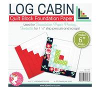 It's Sew Emma Quilt Block Foundation Paper - 6" Log Cabin
