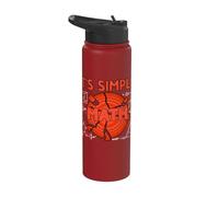 It's Simple Math Trap Shooting Skeet Shooting Sporting Clay Stainless Steel Insulated Water Bottle