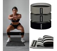 it's Smart Premium Fabric Resistance Sculpting Bands Set of 3 Bands - Light, Medium and Heavy. Non-Slip for Glutes, Abs, Hips and Legs. Mens and Womens for Yoga, Pilates, Gym and Home.