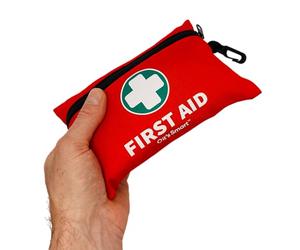 it's Smart Premium First Aid Kit 110 Pieces - for Travel Essentials, Hiking, Home, Camping and Car - Includes Emergency Blanket, Plasters, Bandages, Eyewash and Other First Aid Essentials - Red