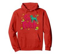 Its So Fetch Dog Tennis Ball Fun Pet Lover Pullover Hoodie, Adult Unisex, Red, XXL