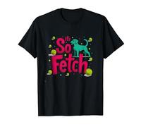 Its So Fetch Dog Tennis Ball Fun Pet Lover T-Shirt, Men, Black, S