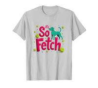Its So Fetch Dog Tennis Ball Fun Pet Lover T-Shirt, Men, Silver, XXL