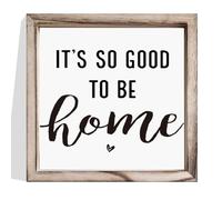 It's So Good to Be Home Sign, Welcome Home Decor for Front Door, Decorative Wooden Wall Frame Sign, Vintage Home Decor, Entryway Decor, Housewarming Gift, Framed MDF Hanging Wall Sign