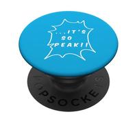 It's So Peak Slang Burst Graphic - Bold Minimal Line Art PopSockets Adhesive PopGrip