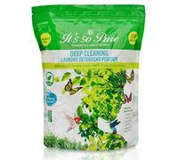 It's So Pure Natural Deep Cleaning Powder Detergent Removes Dirt, Grease, Stains, Non-Toxic, Vegan, Fragrance Free, Sensitive Skin, Compatible with HE (100 Washes)