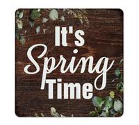 It's Spring Time Metal Sign 12x12 Inch Fashion Chic Living Room Outside Men Room Decor for Men Metal Plaque Wall Art Plaques for Business