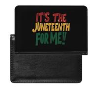 It's The Juneteenth for Me Trendy Passport Holder Credit Card Cover Travel Essentials Wallet