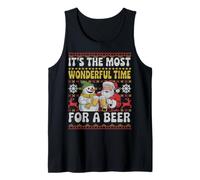 It's The Most Wonderful Time for A Beer Family Ugly Sweater Tank Top