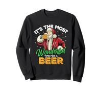 It's The Most Wonderful Time For A Beer Funny Santa Joke Sweatshirt