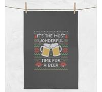 Its The Most Wonderful Time For A Beer Tea Towel