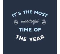 It's The Most Wonderful Time Of The Year Christmas Sweatshirt - Navy - XXL - Navy
