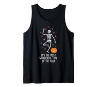 It's The Most Wonderful Time of The Year -Skeleton Halloween Tank Top