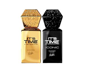 IT'S TIME By Bruce Buffer Mens Eau De Parfum Double Champ Bundle, Aftershave For Men, 100ml