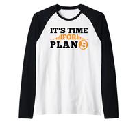 It's Time for Plan B Crypto Cryptocurrency BTC Bitcoin Raglan Baseball Tee