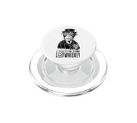 Its Time to Drink Whiskey Formal Monkey Retro Men Women PopSockets PopGrip for MagSafe