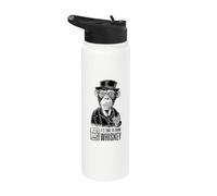 Its Time to Drink Whiskey Formal Monkey Retro Men Women Stainless Steel Insulated Water Bottle