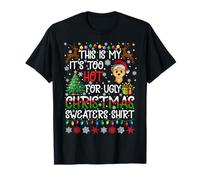 It's Too Hot for Ugly Christmas Sweaters Ferret Animal T-Shirt