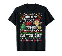 It's Too Hot for Ugly Christmas Sweaters Leopard Animal T-Shirt