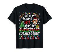 It's Too Hot for Ugly Christmas Sweaters Saint Bernard Dog T-Shirt