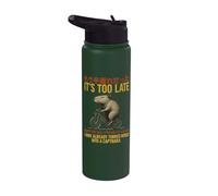 It's Too Late I Have Already Turned Myself Into A Capybara Stainless Steel Insulated Water Bottle