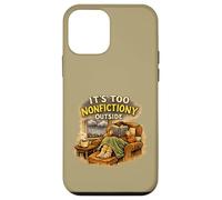It's Too Nonfictiony Outside Introvert Funny Book Lover Cool Case for iPhone 12 mini