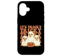 IT'S TRICKY TRICKY Funny Trick or Treat Halloween Dogs Meme Case for iPhone 16