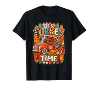 It's Turkey Time Thanksgiving Vintage Turkey Humor T-Shirt
