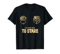 It's Very Rude To Stare Labyrinth Door Knocker T-Shirt