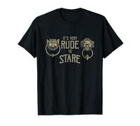 It's Very Rude To Stare Maze Door Knocker T-Shirt