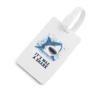 It's was A Shark Luggage Tags Cruise Essentials Holders Privacy Protection Bag Tag Baggage Identifier for Suitcases Backpacks