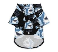 It's Was A Shark Summer Hawaiian Dog Shirt Breathable Pet T-Shirts for Small Medium Large Dogs Cats