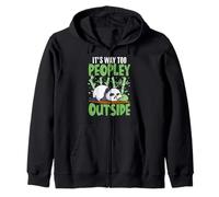It's Way Too Peopley Outside Zip Hoodie