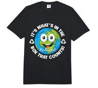 It's What's in The Box That Counts Loves Earth Day Recycling Comfort Colors Adult Heavyweight T-Shirt