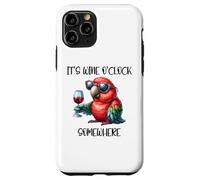 It's Wine O Clock Drinking Parrot Its 5 O'Clock Somewhere Case for iPhone 11 Pro