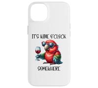 It's Wine O Clock Drinking Parrot Its 5 O'Clock Somewhere Case for iPhone 14 Plus
