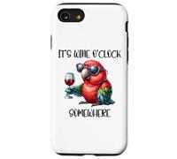 It's Wine O Clock Drinking Parrot Its 5 O'Clock Somewhere Case for iPhone SE (2020) / 7/8