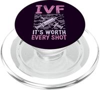 It's Worth Every Shot In Vitro Fertilization IVF Pregnancy PopSockets PopGrip for MagSafe