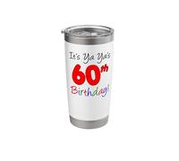 It's Ya Ya's 60th Birthday Party Celebration Event Group Stainless Steel Insulated Tumbler